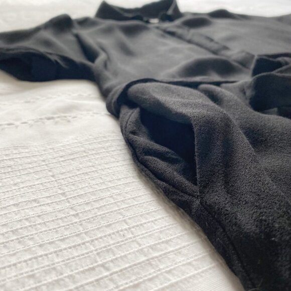 FRANK & OAK Button Down Belted Short Sleeve Shirt Dress - XS - Picture 6 of 6